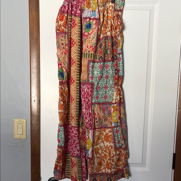 Bohemian Patchwork Wide Leg Pants - Picture 5 of 5